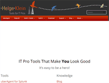 Tablet Screenshot of helgeklein.com